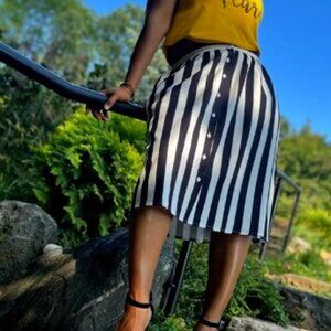 Striped Skirt - Knee Length